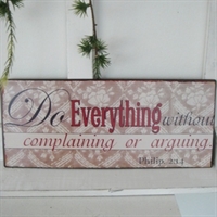 Emaljeskilt: "Do Everything without..."